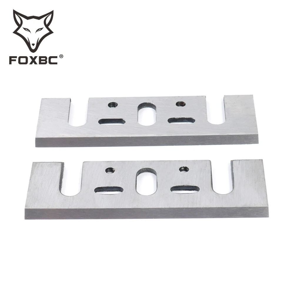 HSS Planer Blade 110mm FOXBC for Makita 1911B 1912B 1002BA Interskol Electric 110x29x3mm Planer Knife Tool 4PCS woodworking tools planer blades