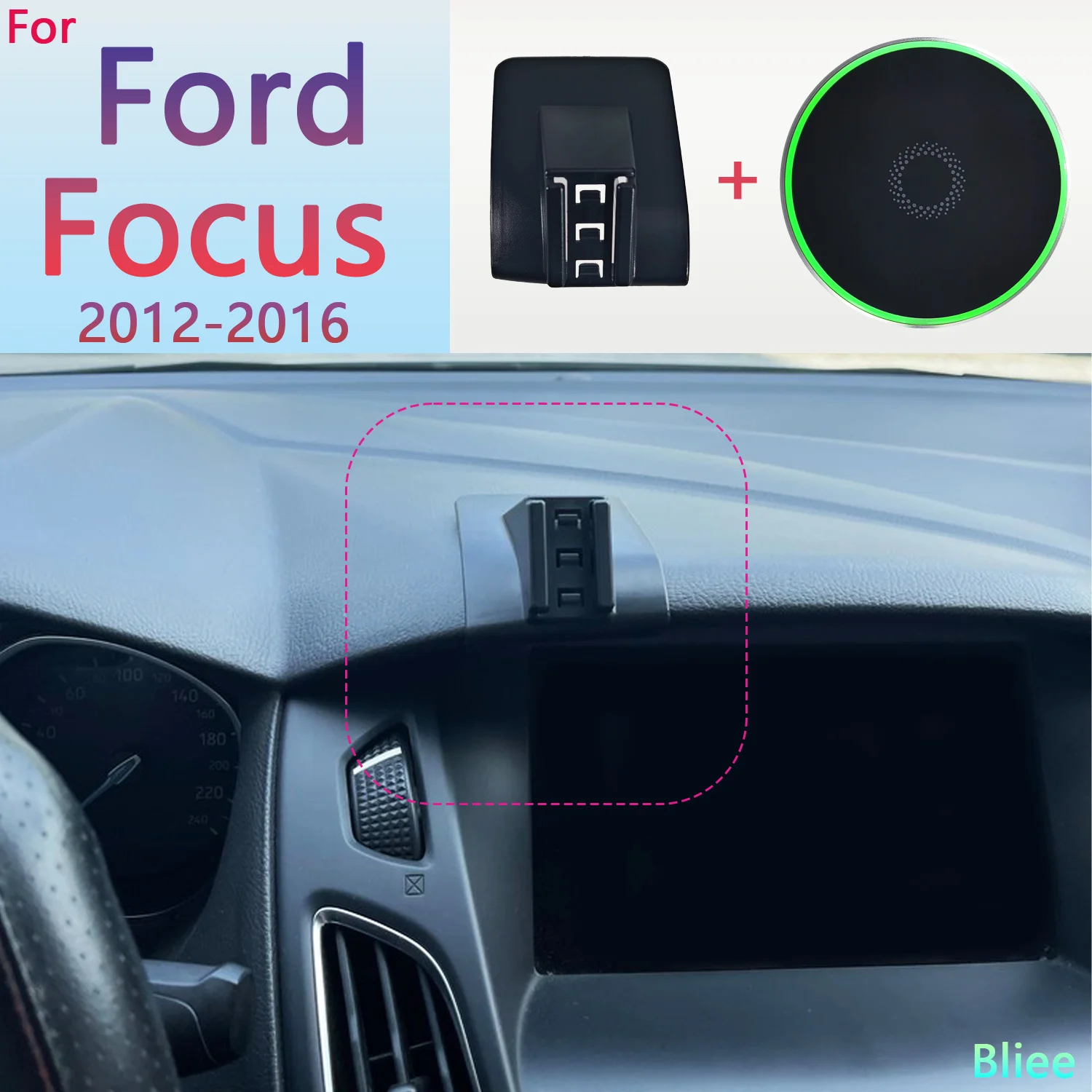 For Ford Focus MK3 2012 2013 2014 2015 2016 Magnetic Car Phone