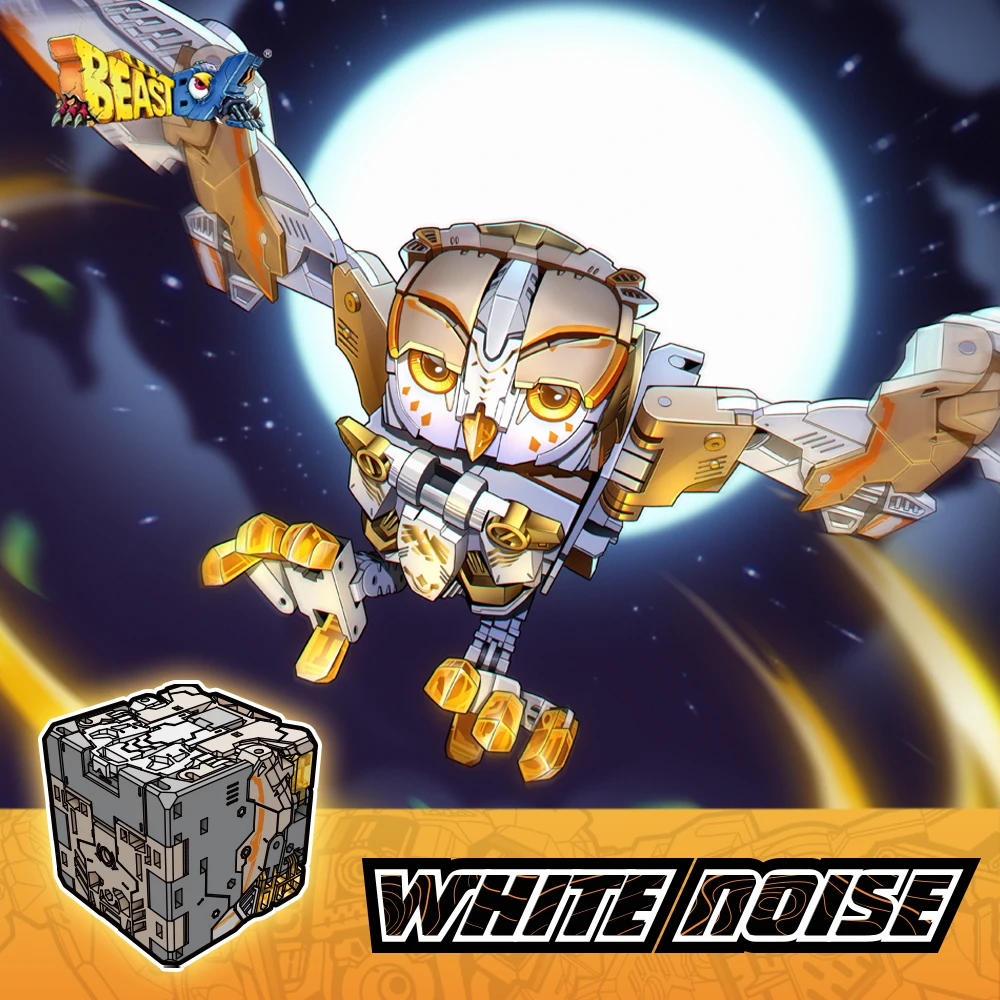 52TOYS BeastBox Series BB41 WHITENOISE Owl Deformation Toys