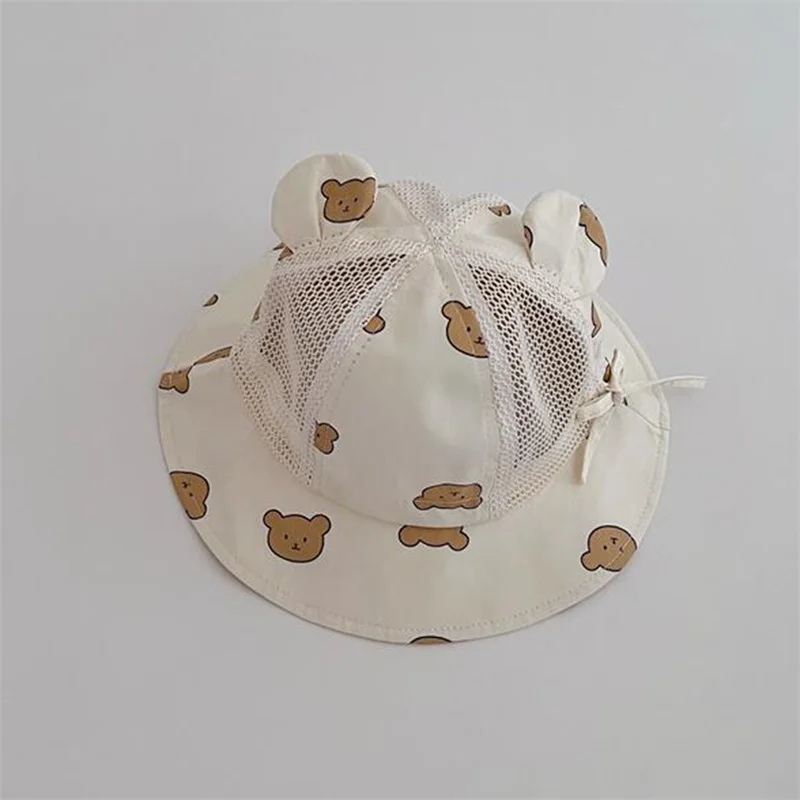 BeQeuewll Baby Summer Mesh Bucket Hat Sun Protection Wide Brim Animal Print Fisherman Hat Outdoor Headwear For 1-2 Years beqeuewll baby summer mesh bucket hat sun protection wide brim animal print fisherman hat outdoor headwear for 1 2 years