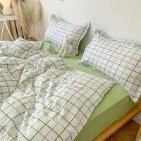 Ins Heart Duvet Cover Set New No Filler Flat Sheet Pillowcases Floral Single Double Full Size Soft Home Totel Bedspread 3