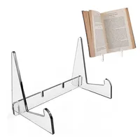 Acrylic Book Display Stand Magazine Comic Easel Rack Transparent Vinyl Record Phone Tablet Holder Books Collection Stand 1