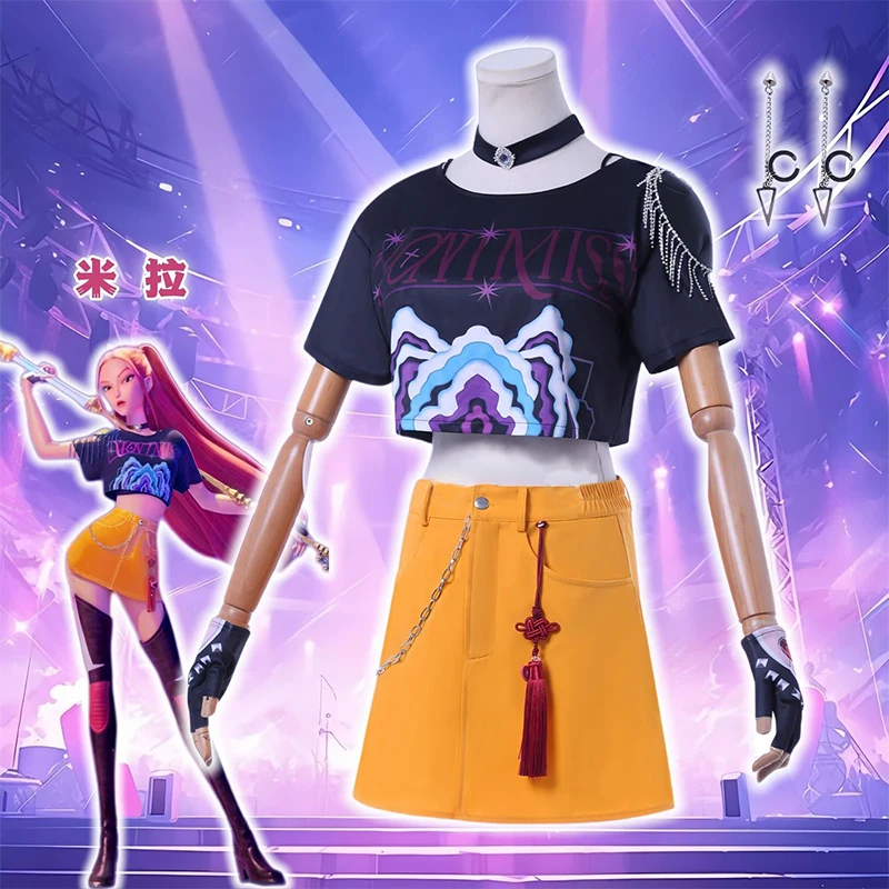 Koreanpop Perruque Démon Pour Adultes, Cosplay Chasseur