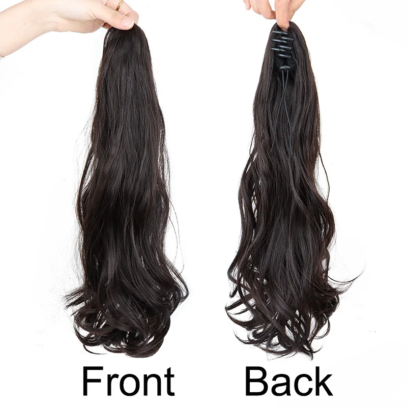 18 Inch Synthetic Wavy Curly Ponytail Extension Image 3