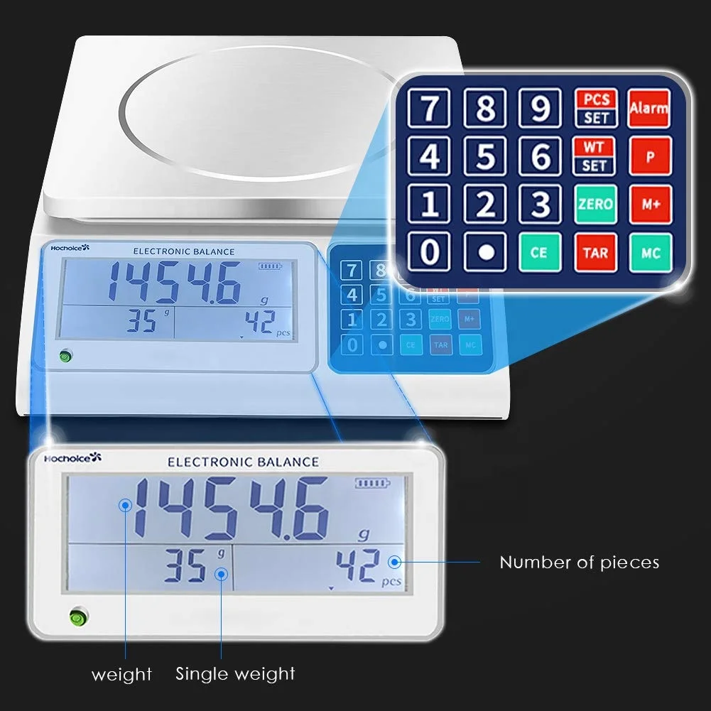 Digital Counting scale 0.01g precision with RS232 industrial counting scale