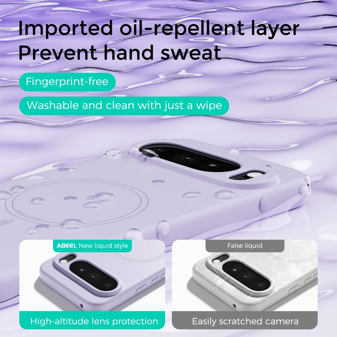 Magnetic Liquid Silicone Phone Case with Wireless Charging Capability and Protective Soft Shell Holder