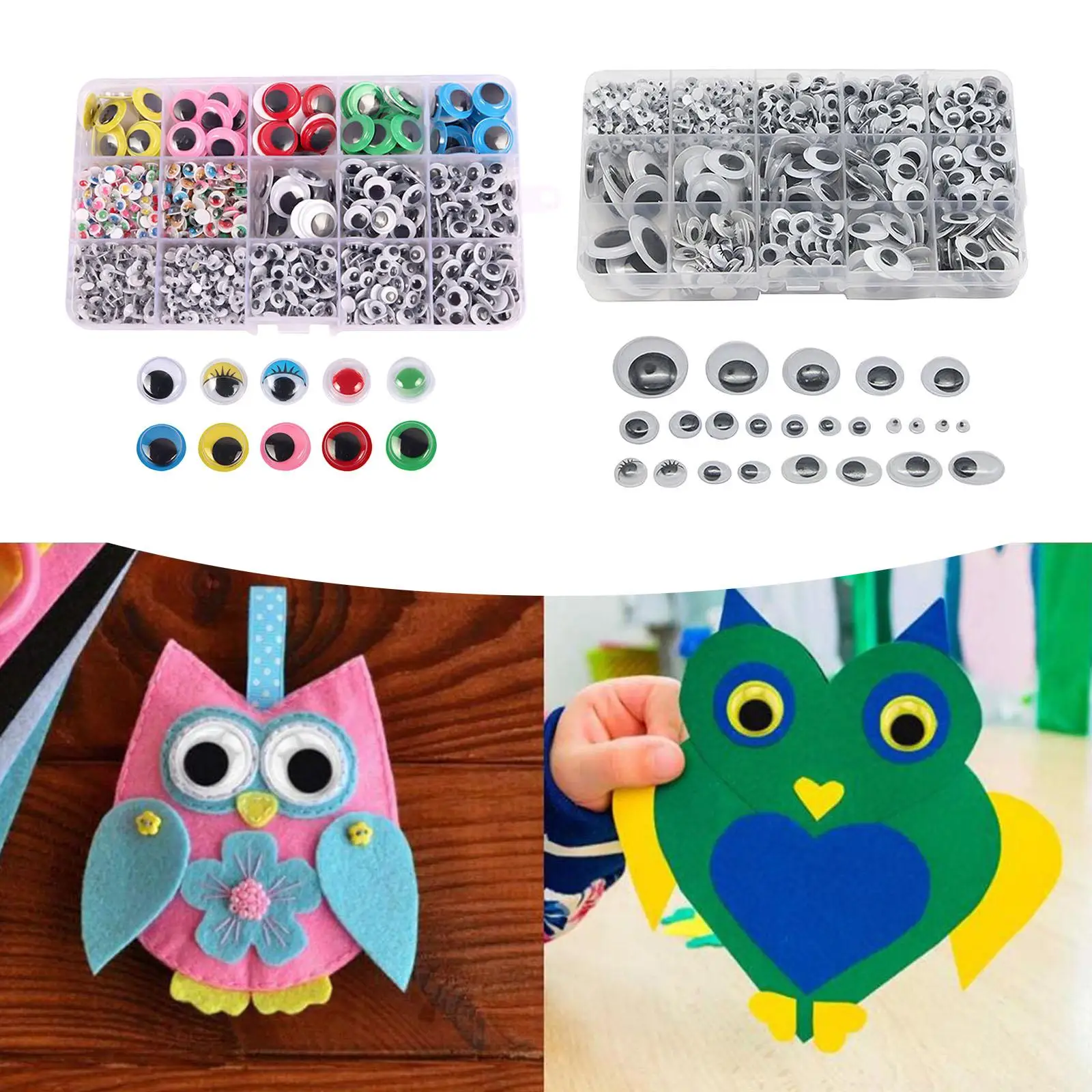 Self Adhesive Plastic Crafts Eye DIY 6-25MM