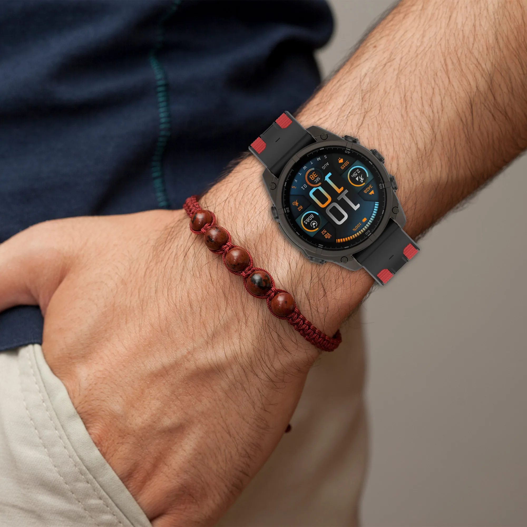 Silicone Quick Fit Sports Strap, 22mm & 26mm, for High-Performance Watches