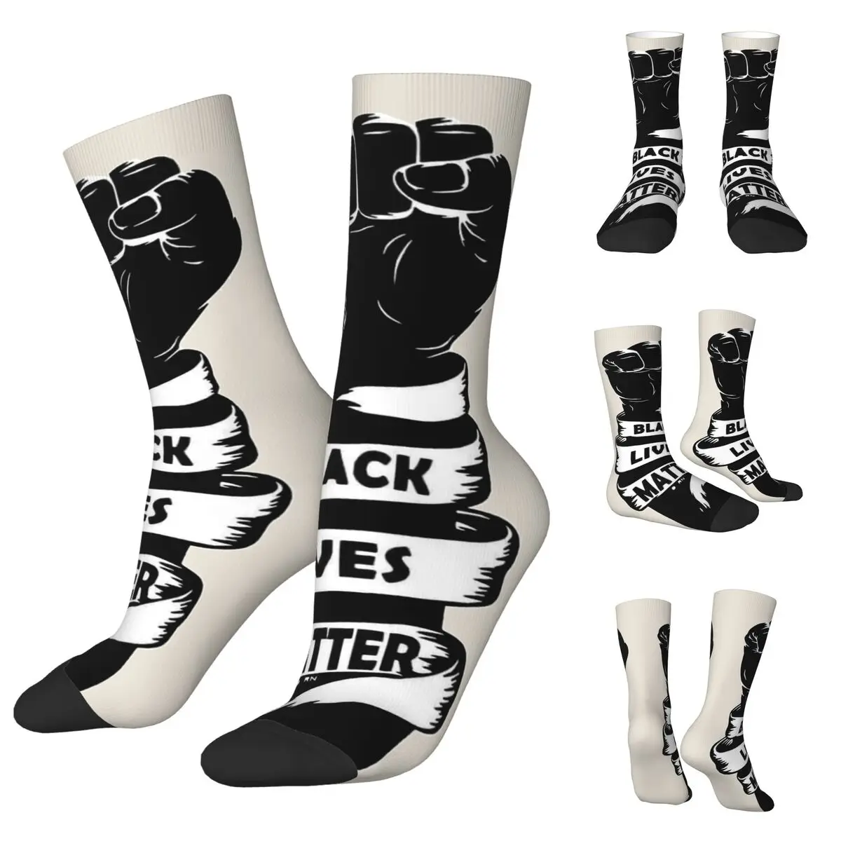 

3D printing cosy Unisex Socks,Outdoor George Floyd I Can't Breathe,Black Lives Matter Interesting Four Seasons Socks