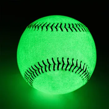 Holographices Reflective Glowing Baseball Dog Balls Squeaky Light up Tennis Balls for Dogs 4
