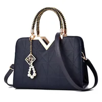 Top-handle Bags Designer Shoulder Bag for Women Fashion Handbags High Quality Unusual Pu Shell Bags Beading Zipper Luxury Brand 2