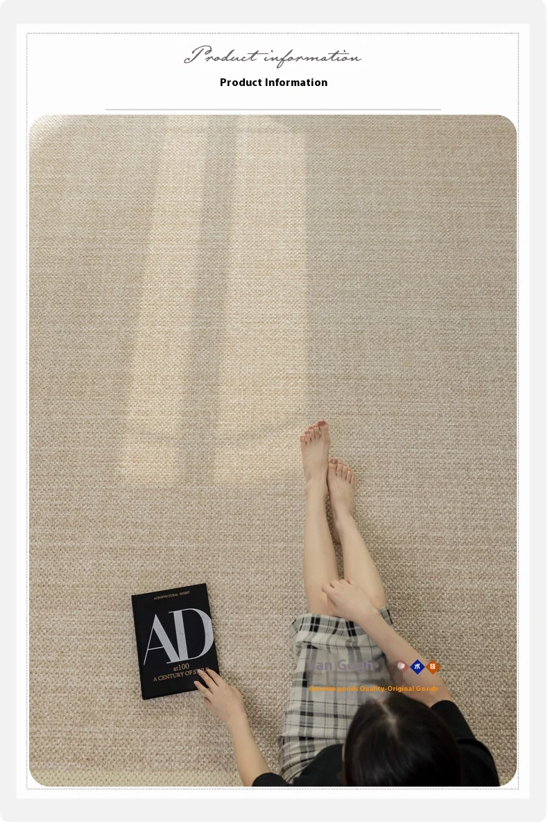 VIKAMA Teppich im japanischen Stil, Bambus-Stil, Balkon, Tatami-Matte, B&B, schwimmende Fenstermatte, Fensterbank-Matte, Schlafzimmer-Nachttischdecke – Detail 14