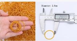 Bulk Pack of Soft Elastic Hair Bands - Durable and Versatile Rubber Fasteners - 200pcs (2.8cm)