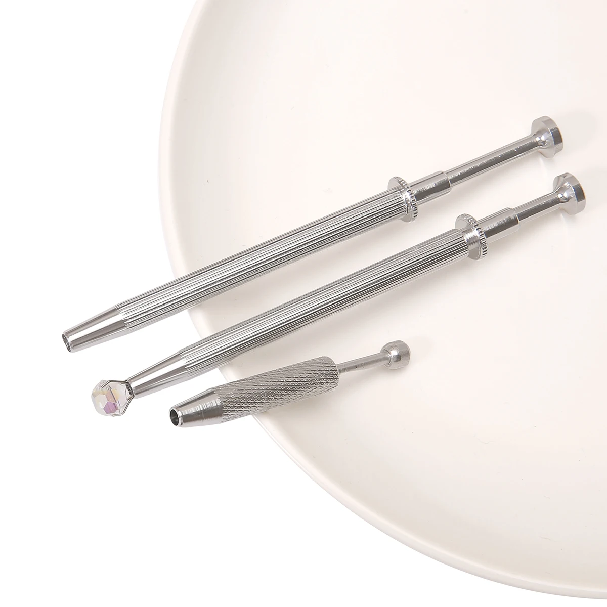 4 Claws Jewelry Beads Holder Pick-up Tool Diamond Gems Prong Holder Tweezer Catcher Grabber alloy Body Piercing Tools
