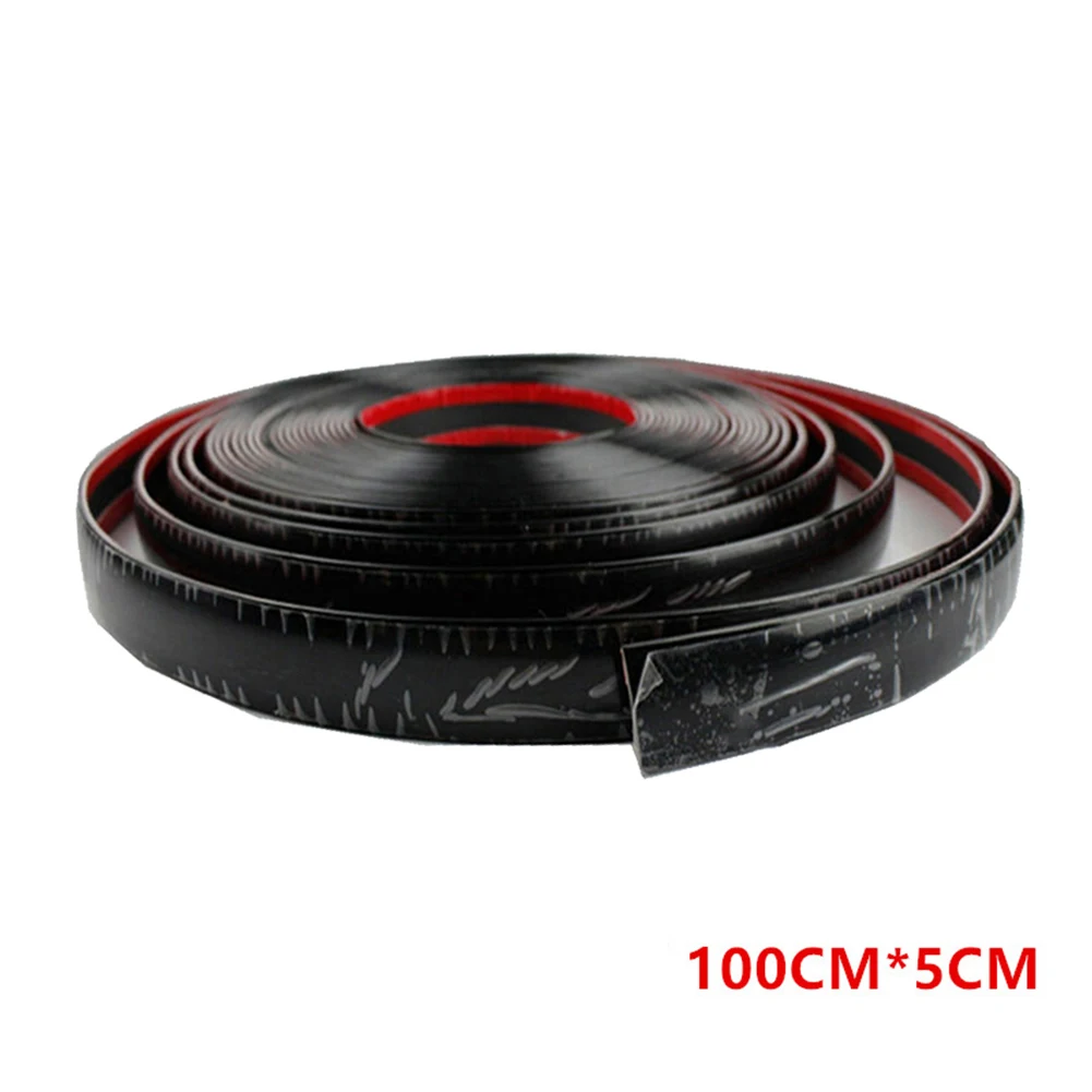 블랙 충돌 방지 스트립 자동차 문짝 장식 몰딩 부품, SUV 측면 보호, 부드러운 PVC 액세서리 트림, 3ft * 2in