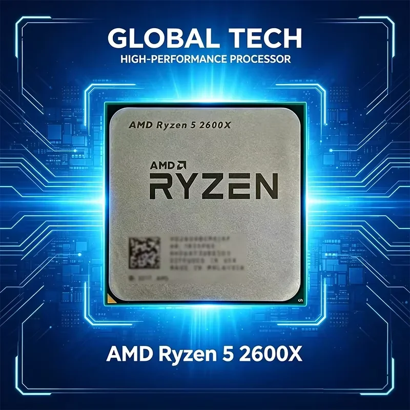 AMD 라이젠 5 2600X 6코어 12스레드 3.6GHz AM4 95W 게이밍 CPU 트레이 (오리지널 박스 없음) 특가