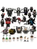 KDL828 Skibidi Toilet Mini Model Brick Suspended Toilet Man MOC Puzzle Assemble Action Figure Building BlocksToys Birthday Gifts 1