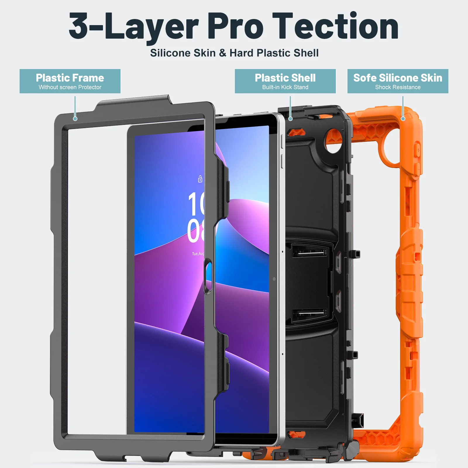 Shockproof Stand Armor Case with Kickstand