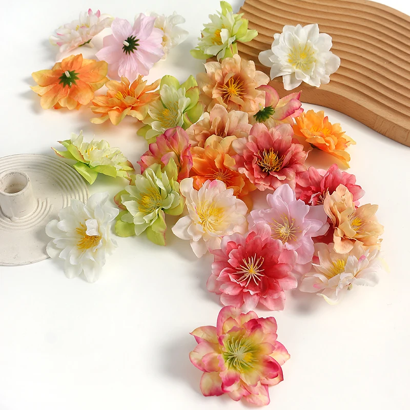 10/20 Stück künstliche Blumenköpfe, 7 cm, künstliche Blumen für Zuhause, Raumdekoration, Garten, Hochzeit, Dekoration, DIY, Basteln, Girlande, Geschenkzubehör – Detail 7