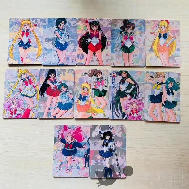 

12Pcs/set Self Made Sailor Moon Sailor Saturn Chibiusa Tsukino Usagi Anime Game Characters Classic Series Collection Card Gift