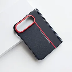 Premium Anti - Scratch PU Leather Foldable Phone Case - Slim Hard Shockproof Full - Edge Protective Cover for iPhone Duo (A5)