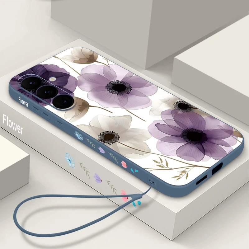 Creative Flower Lanyard Phone Case - Ultra Soft Cover
