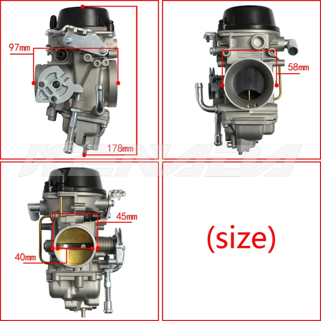 Mikuni TM33 Flat Slide 33mm Carburetor Accelerator Pump, 52 OFF