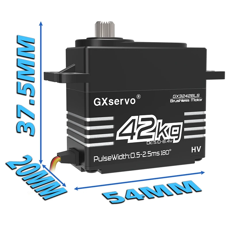 Servo numérique sans balais 42KG GXservo QY3242BLS pour RC 1/8 1/10 1/12
