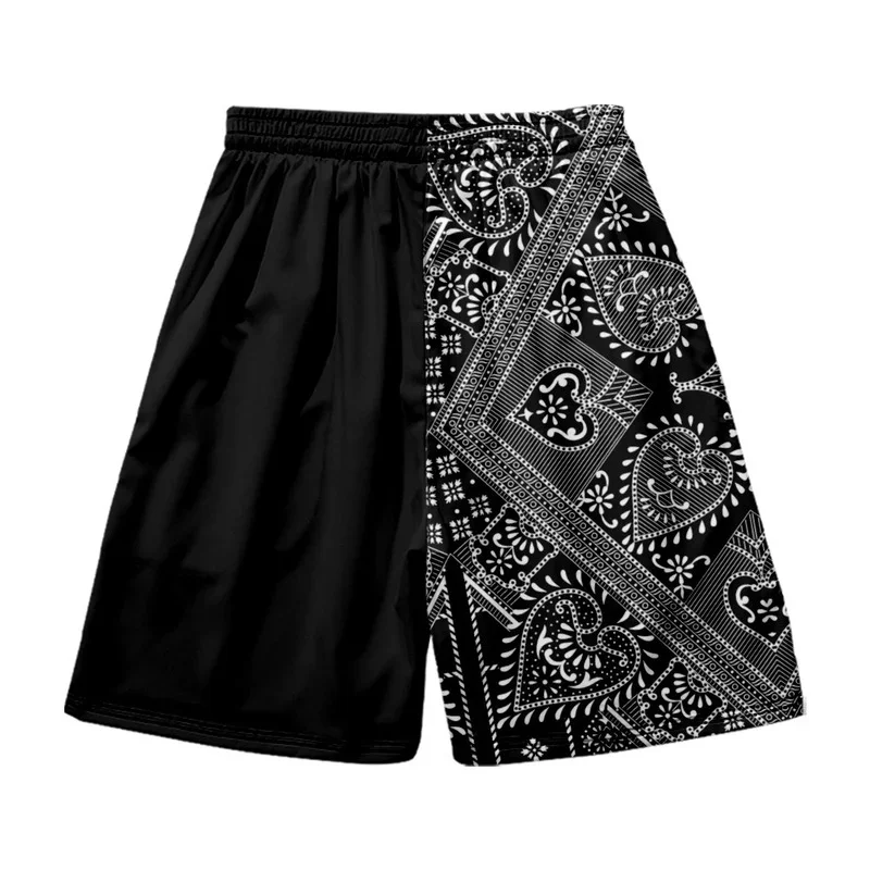 2024 Printed Shorts Loose Elastic Waist Shorts Letter Cartoon Sports and Leisure Loose Wild Student Was Thin High Waist Shorts