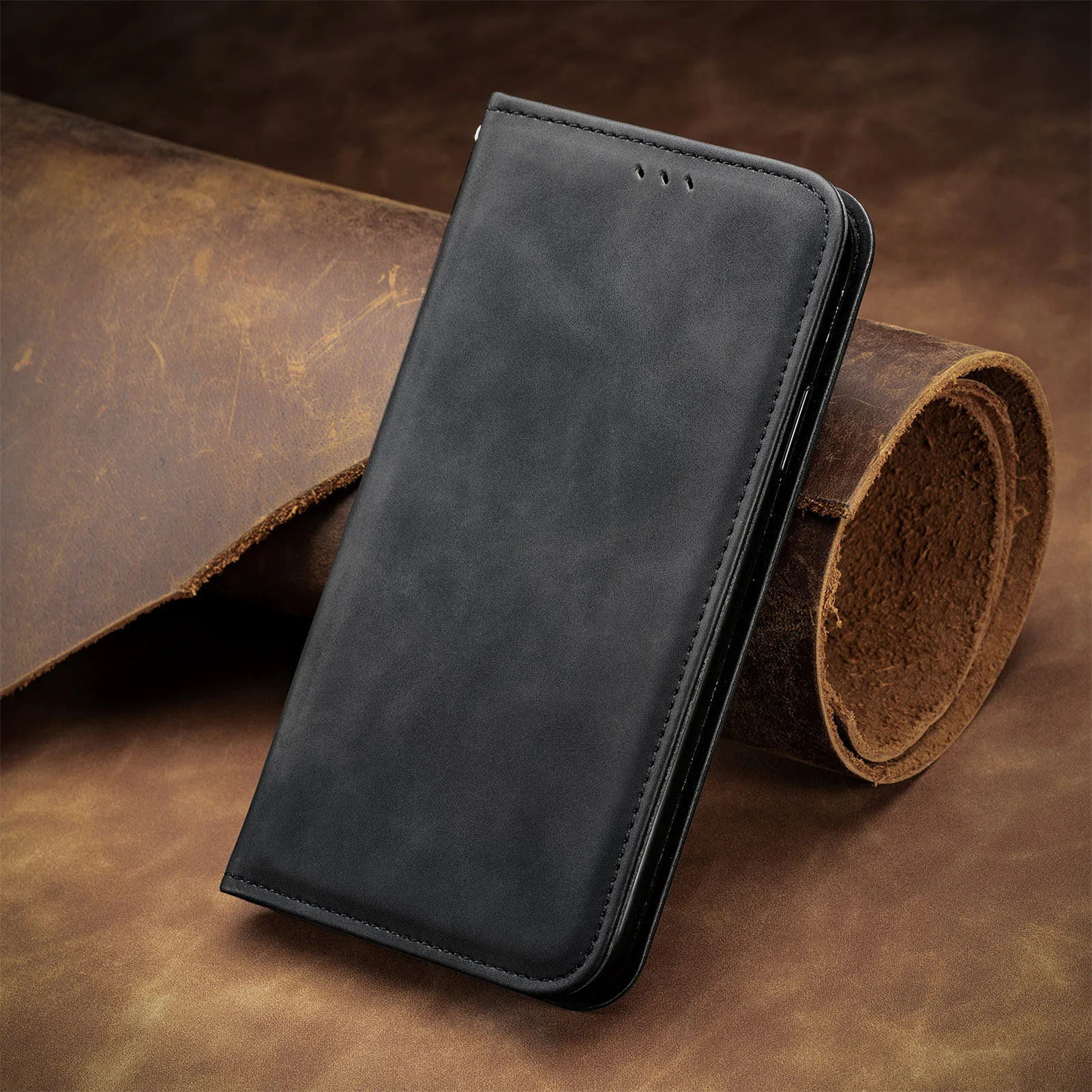 Magnetic Wallet Flip Case For Redmi 10 9 9A 9C 9T 8 8A 7 7A Redmi Note 11 11S 10 10S 10T 9 9S 9T 8 8T 7 Pro Card Slot Book Cover phone carrying case Cases & Covers