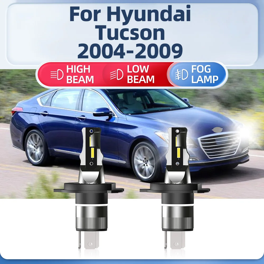 

120W LED Headlight Bulbs 20000LM Canbus Car Lights 12V 6000K Auto Head Lamps For Hyundai Tucson 2004 2005 2006 2007 2008 2009