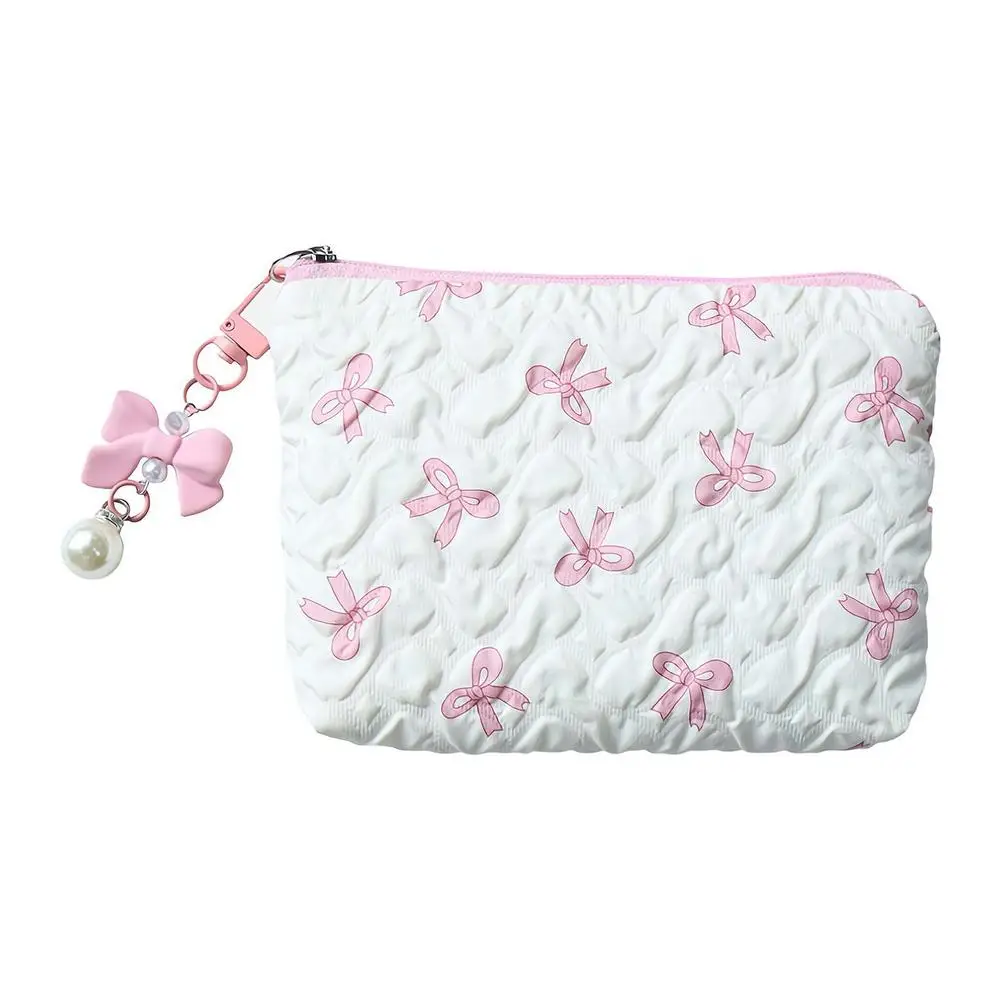 Nette Frauen Make-Up Mini Tasche Koreanische Bogen Tragbare Geldbörse Kleine Tasche Handtasche Kawaii Weibliche Mini Kosmetische Lagerung Zipper Tasche – Detail 3