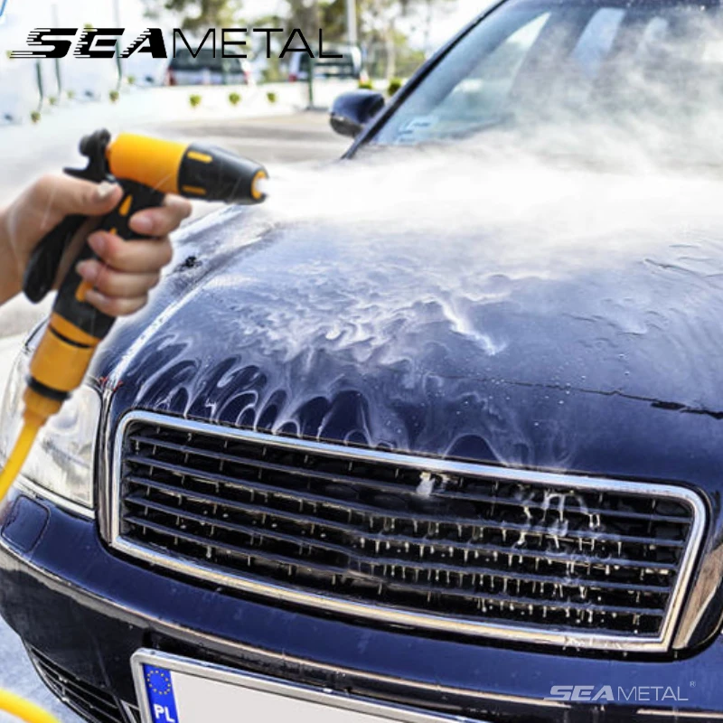 SEAMETAL Garden Water Gun Hose Nozzle Kit 3 Pattern Mutifunctional Household Car Washing Yard Water Sprayer Sprinkle Tools water gun