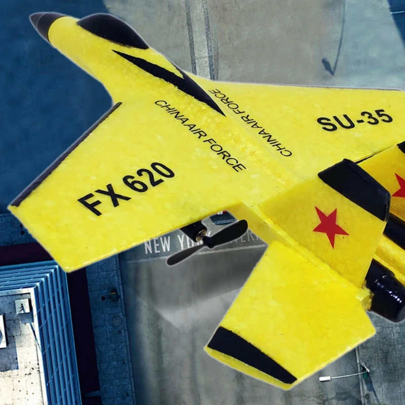 77HD Realistic SU-35 Fighter EPP Foam Plane for Children Easy Flying Anti-crash Remote Control Aircraft for Boys 3