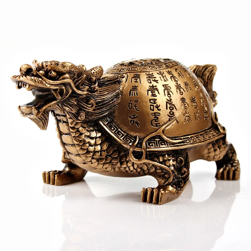 

Resin LongevityTortoise statuette，Retro lucky evil spirits ornaments Home living room bedroom decoration accessories figurines