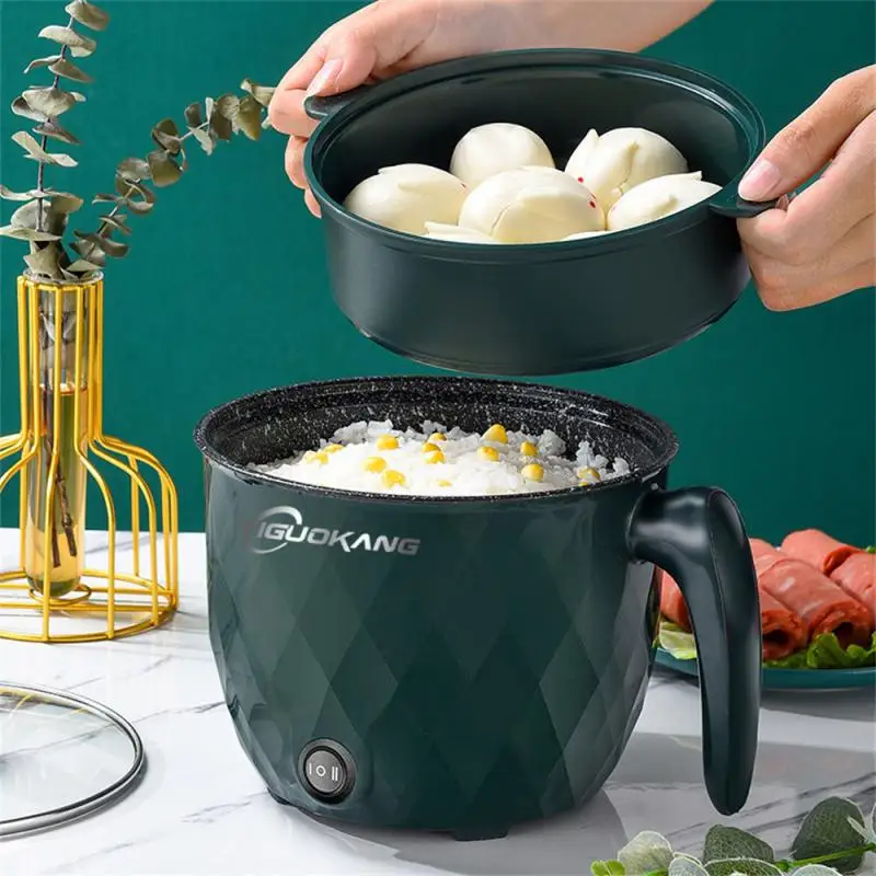 

Mini Electric Cooker For Home Kitchen 2 People Food Noodle Single/Double Layer Multifunction Non-stick Pan steam Cooking Machine