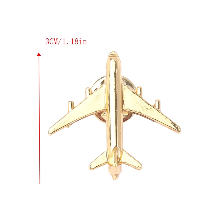 Airplane Brooch Metal Alloy Badge Vintage Pin Buckle Jewelry Accessories