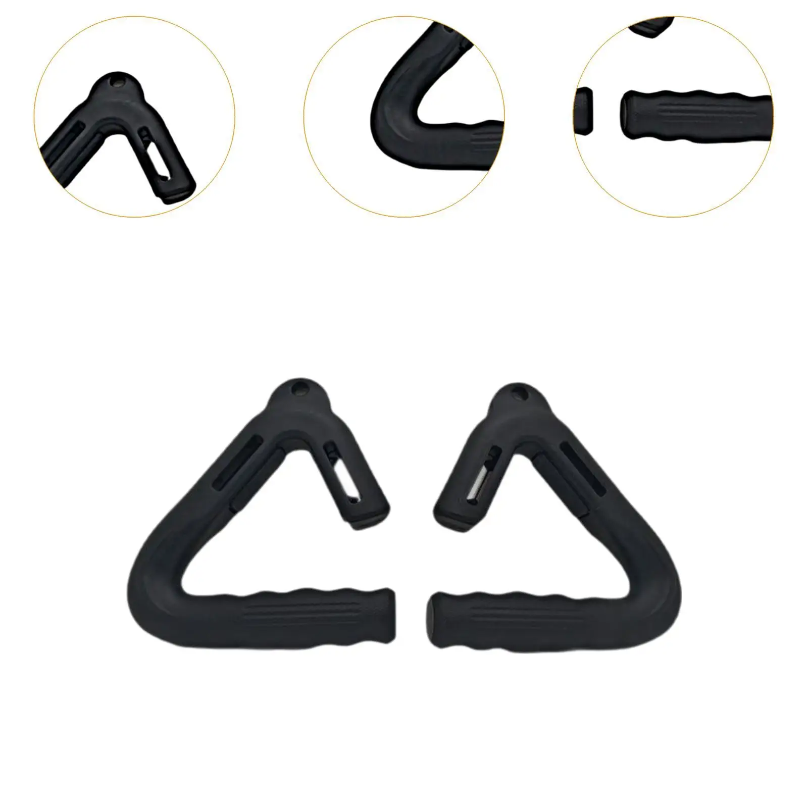 2 Pieces Pull up Bar Handles Cable Machine Accessories for Dumbbell Deadlift
