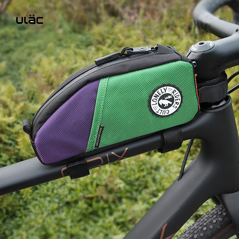 ULAC Fahrrad-Rahmentasche MTB Bike Oberrohrtasche Hochwertige Langlebige Stofftasche 1,2/1,6L Kapazität Ultraleichte Fahrradtasche mit Seitentasche – Detail 27