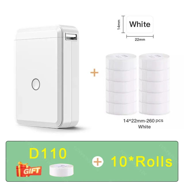 D110 With 10 Labels