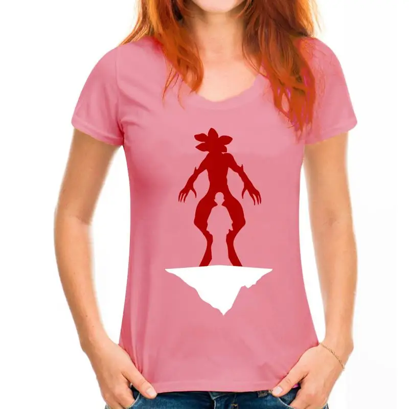 thumbnail image 1 of Stranger Eleven & Demogorgon Things Silhouette T-Shirt - Mens Womens Kids Tee New Cool Tee Shirt, 1 of 5
