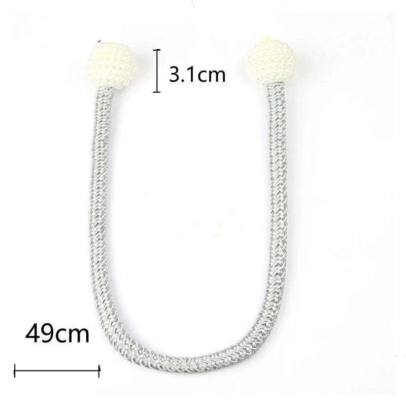 Pearl Buckle Curtain Clip Tieback Holdbacks Tie Backs Strap Pearl Ball curtain holdbacks home decoration curtain tieback 1Pc