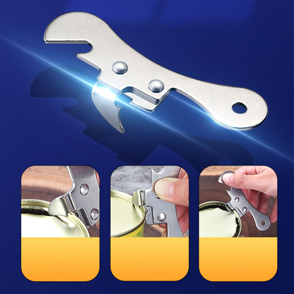 Beer Opener Safe Cut Can Opener Innovative Multifunctional Stainless Steel Can Punch Bottle Opener for Home Safe Cut Can Opener