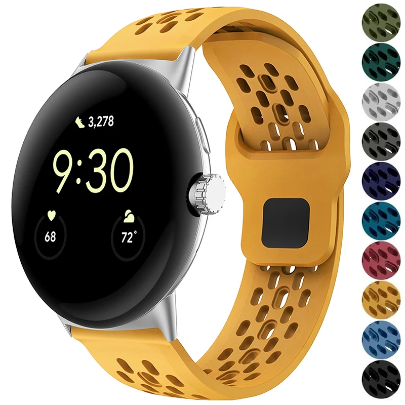Breathable Sports Silicone Band Strap for Smartwatch Replacement
