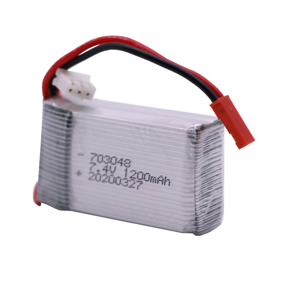 7.4V 1200mah Lipo Battery For MJXRC X600 U829A U829X X600 F46 X601H JXD391 FT007 Toys parts upgrade 7.4V 1000mah 703048 Battery 4