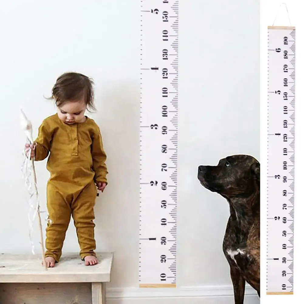 Children Height Measuring Rulers From Baby To Adult Removable Roll Up Height Measure Chart Wall Hanging Chart