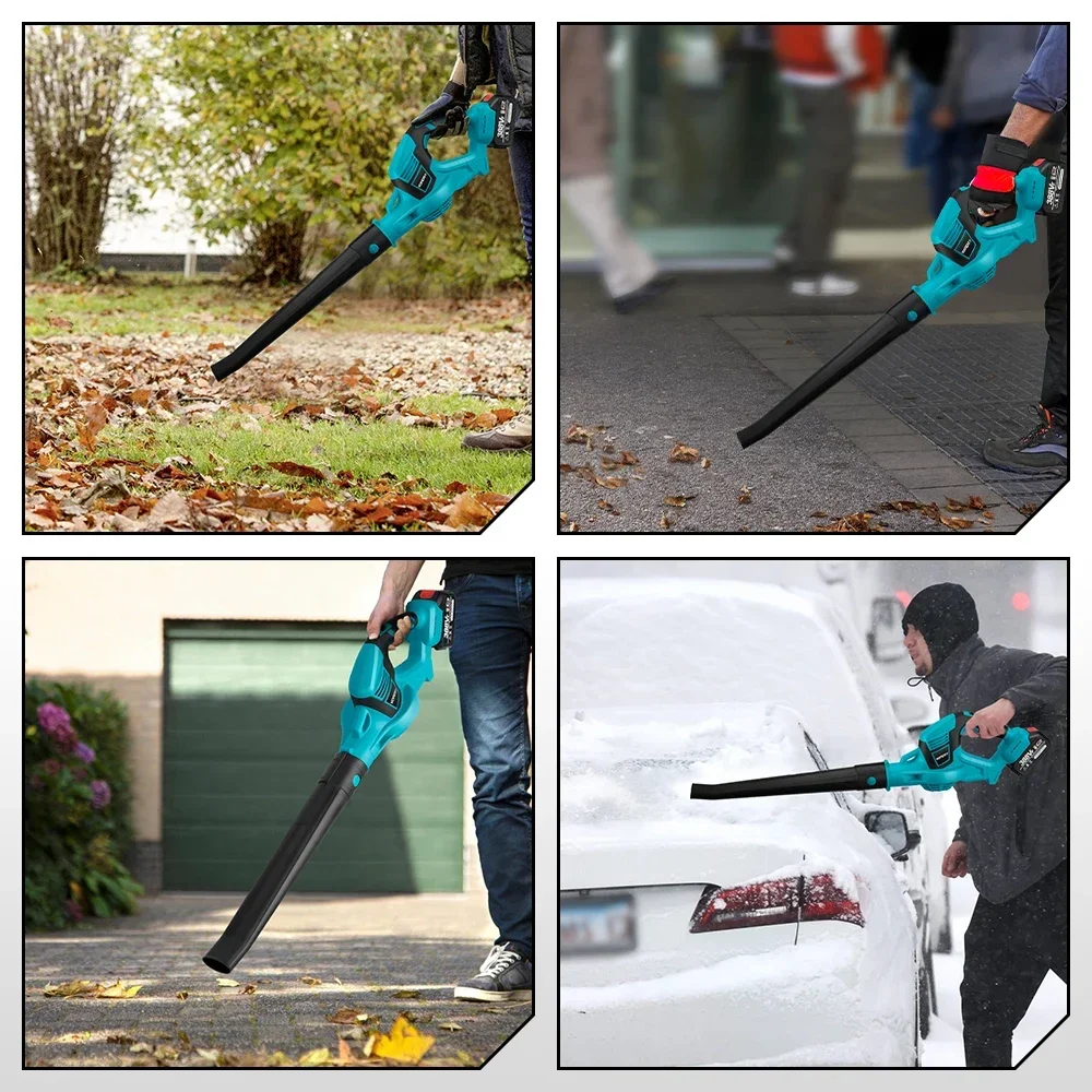 Yofidra Electric Blower Cordless Efficient Leaf Snow Dust Blowing Blower Garden Cleaning Tool For Makita 18V Battery 6
