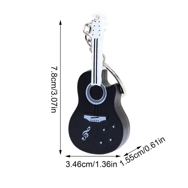 Creative Tiny Violin Keychain With Sound New Mini Violin Keychain With Sound And LED Light Small Musical