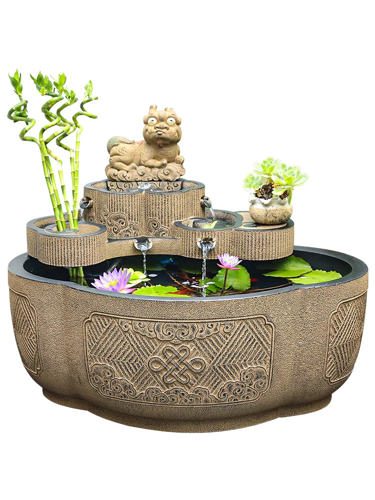 

Chinese outdoor circulating water fountain waterscape decoration