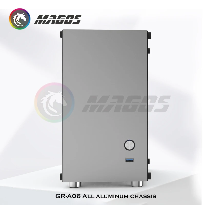 Water Cooling Aluminum ITX Mini Case For Gaming Desktop Computer With